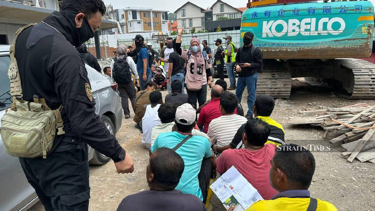 528 foreign workers detained in immigration sweep across Malaysia's construction sector
