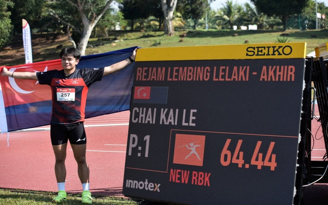 Chai Kai Le Breaks 26-Year SUKMA Javelin Record at Selangor 2026