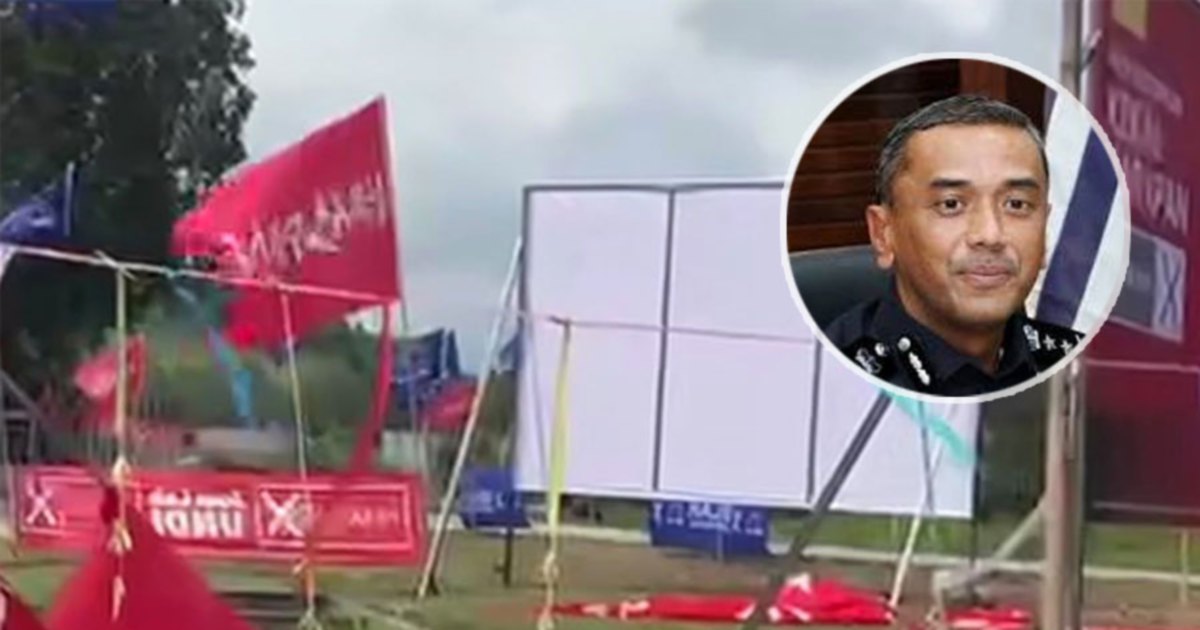 First Election-Related Arrest in Negri Sembilan as Man Detained for Damaging Campaign Flags