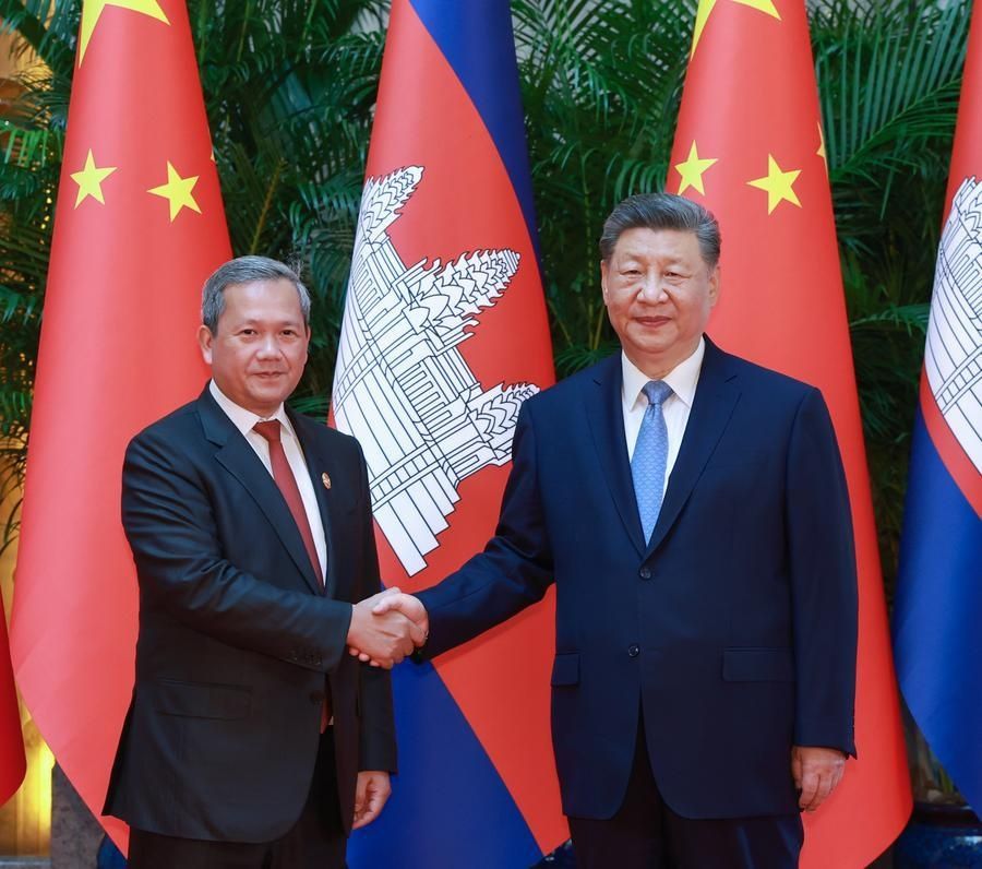 Xi and Hun Manet Reaffirm China-Cambodia Strategic Partnership at Shanghai Summit
