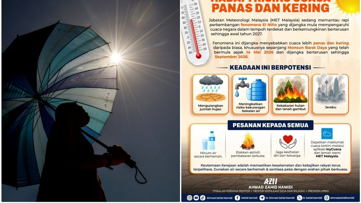 Malaysia braces for prolonged El Niño impact through early 2027, warns DPM Ahmad Zahid