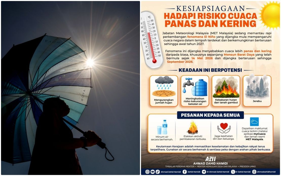 Malaysia braces for prolonged El Niño impact through early 2027, warns DPM Ahmad Zahid