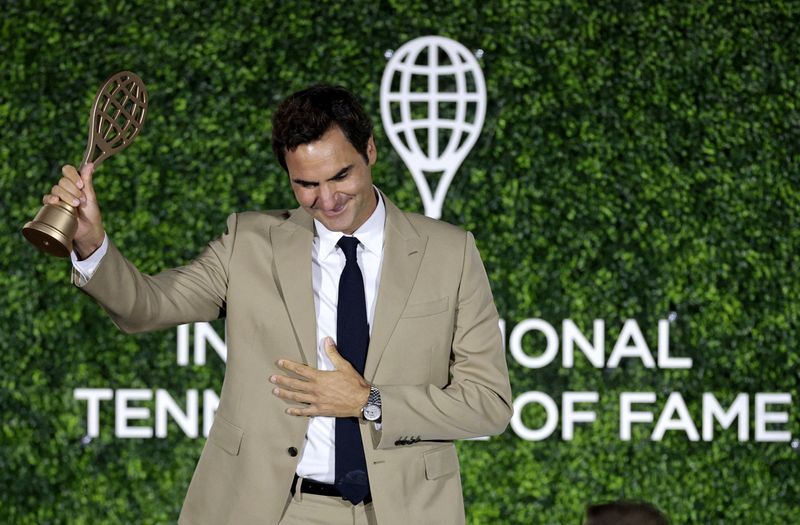 Federer's emotional Hall of Fame induction celebrates legacy beyond trophies