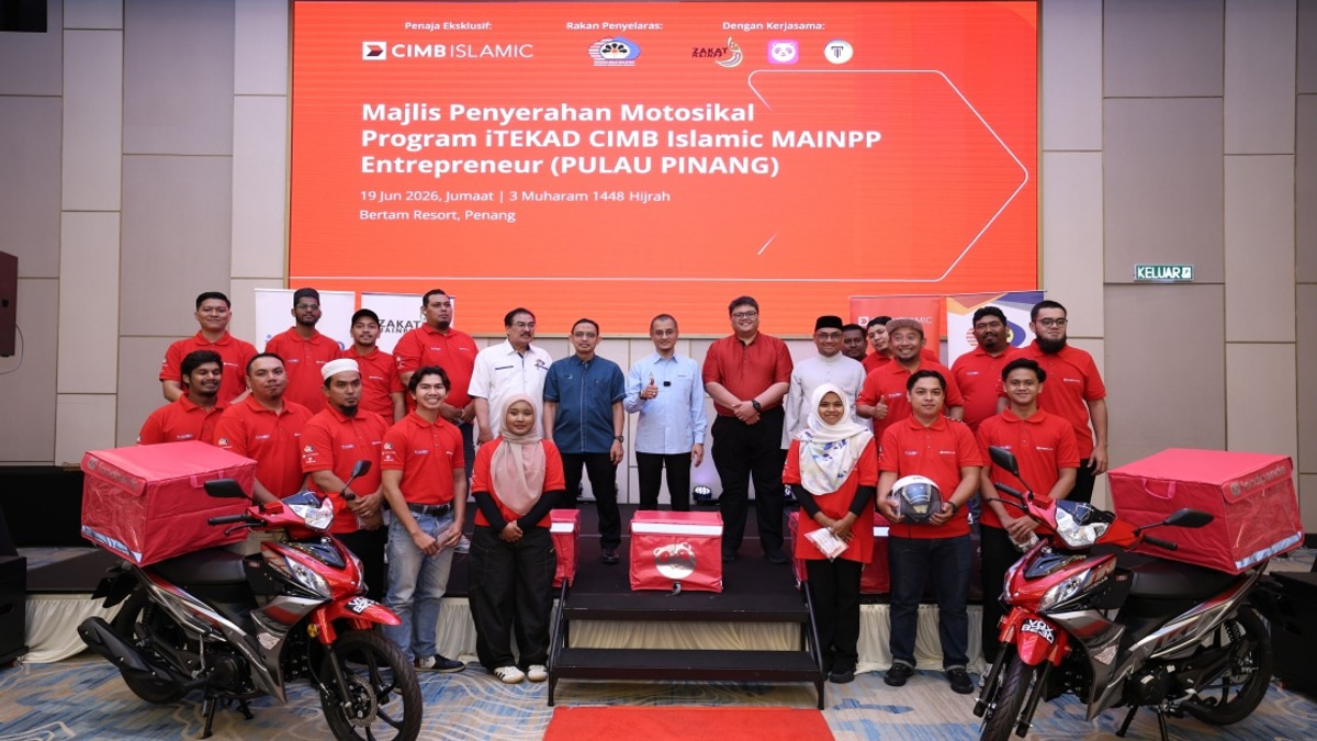 Twenty Entrepreneurs Gain Motorcycles Through CIMB Islamic-MAINPP Programme in Penang