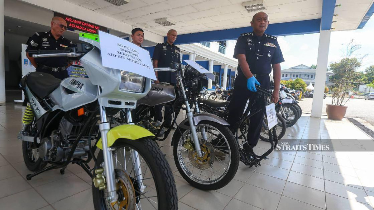 Four Teenagers Arrested Over Series of Motorcycle Thefts Near Sungai Petani Train Station