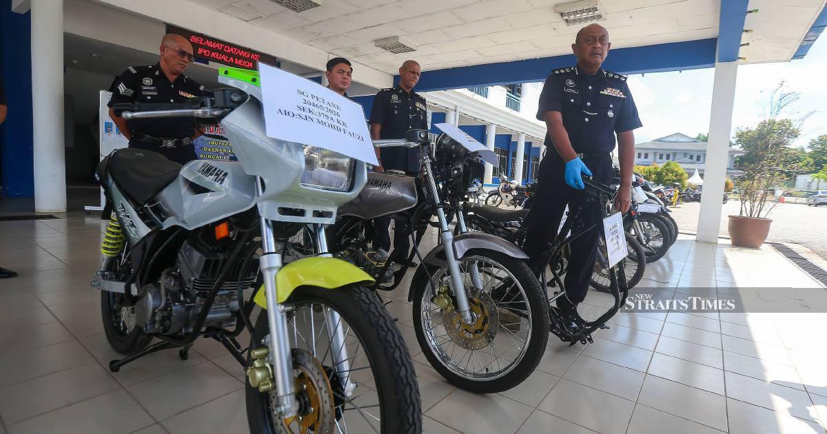Four Teenagers Arrested Over Series of Motorcycle Thefts Near Sungai Petani Train Station