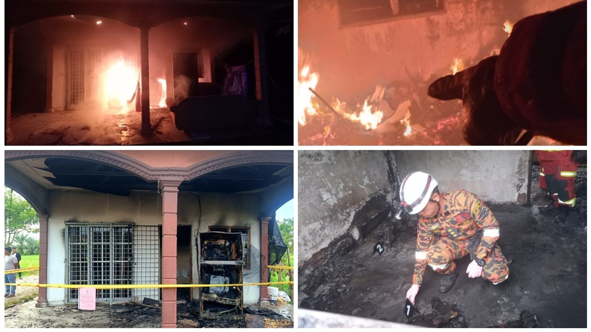 Myanmar Refugee Family Killed in Bagan Serai House Fire; Wife Survives with Burns