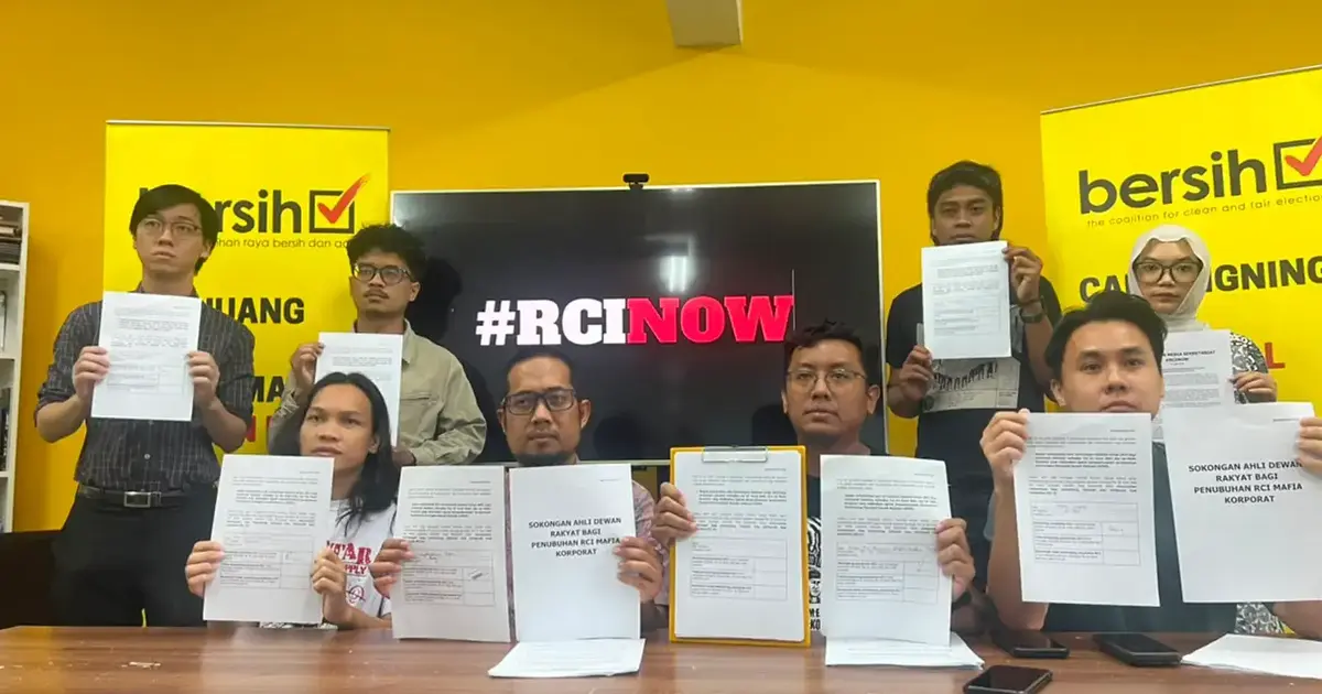 Bersih Claims Backing of 34 MPs for Royal Commission Inquiry into Corporate Mafia Networks