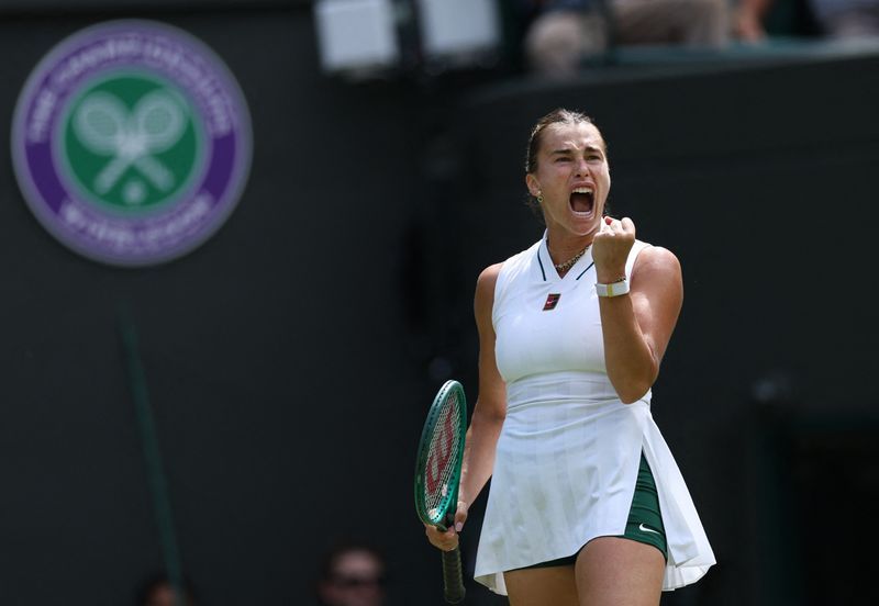 Sabalenka survives Kessler scare to advance at Wimbledon
