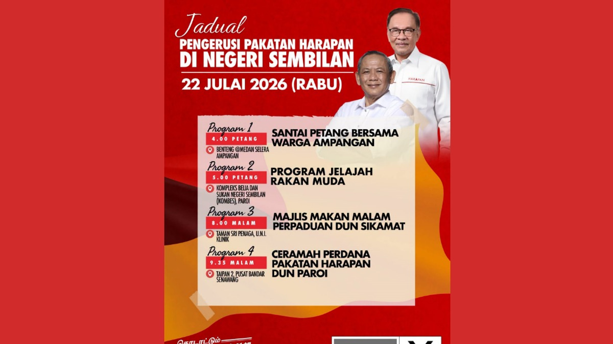 Anwar Launches Major Campaign Push in Negeri Sembilan as PH Seeks to Retain State