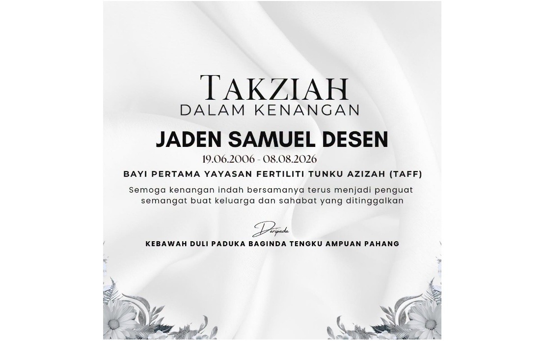 Tunku Azizah Mourns Death Of First Baby Born Through TAFF Initiative