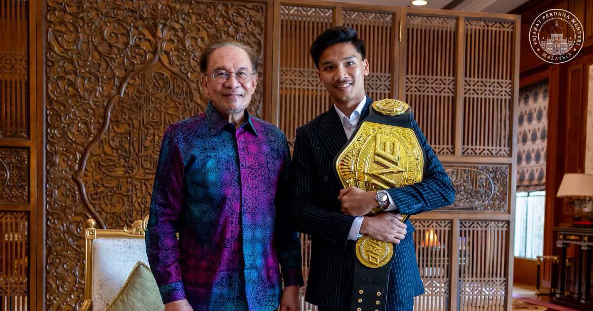 Anwar Hails Historic Achievement as Aliff Rakib Becomes First Malaysian ONE Muay Thai World Champion