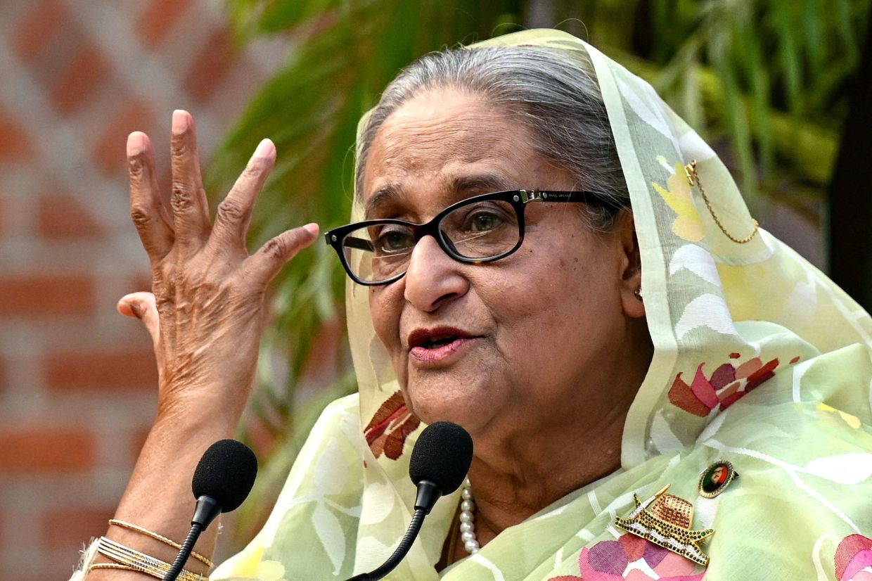 India distances itself from exiled Bangladesh ex-PM's virtual speech as Dhaka tightens media restrictions