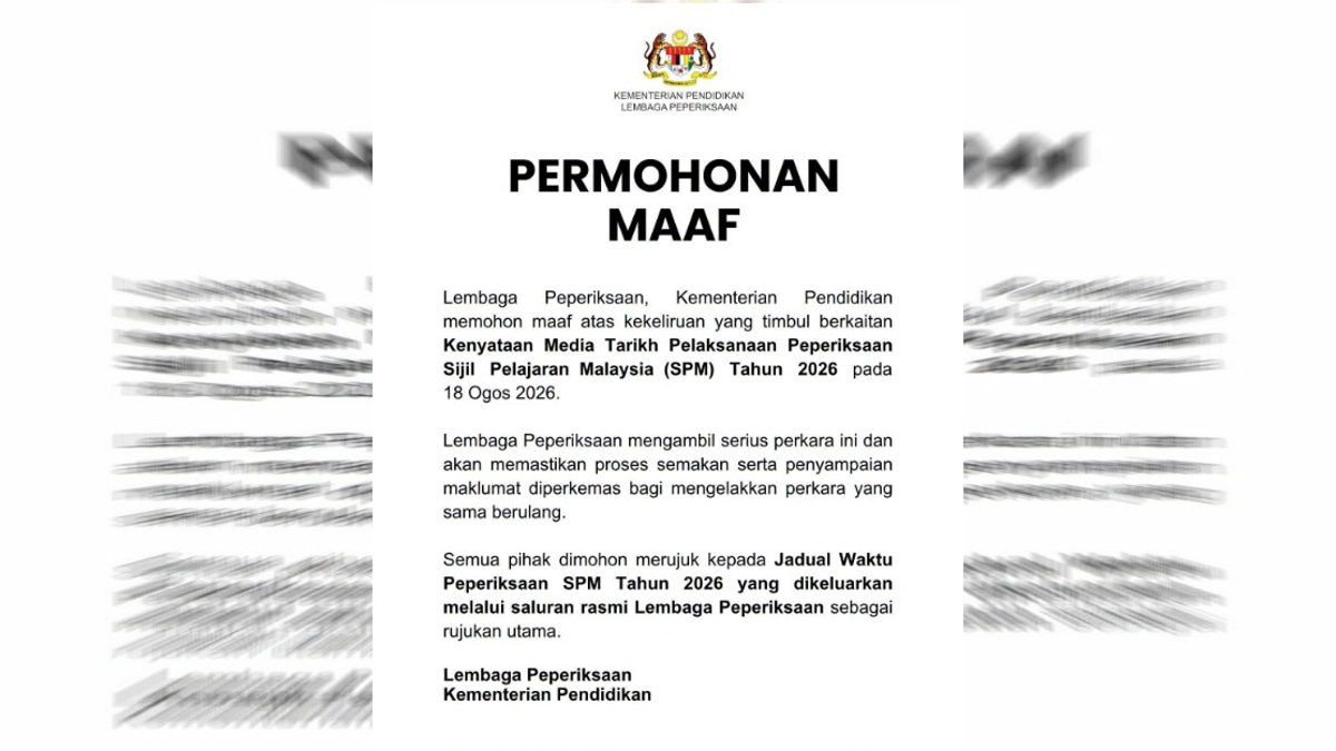 Education Board Clarifies SPM 2026 Examination Schedule After Press Release Mix-Up