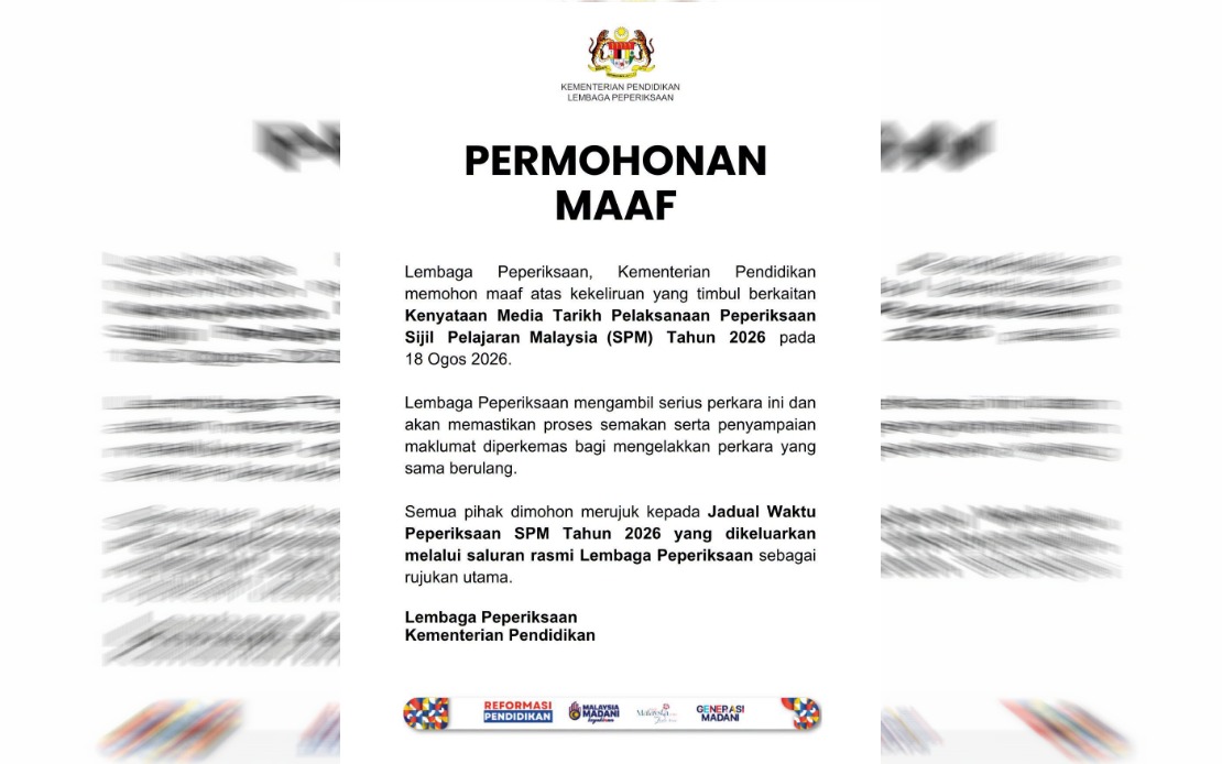 Education Board Clarifies SPM 2026 Examination Schedule After Press Release Mix-Up